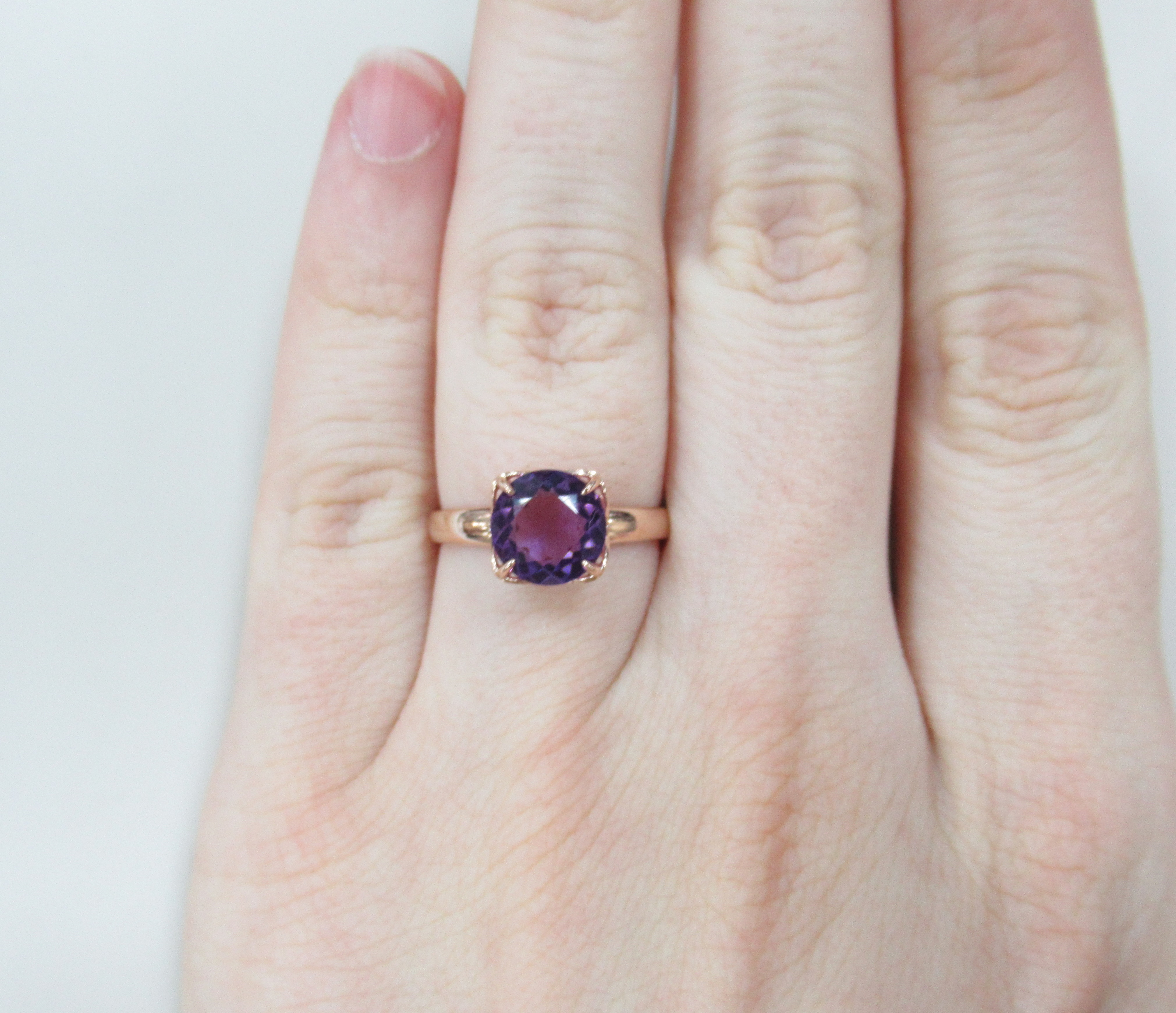 Серебряное кольцо с аметистом